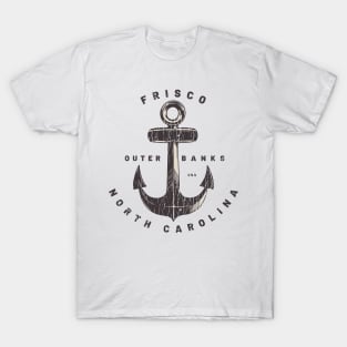 Frisco, NC Summertime Vacationing Big Anchor T-Shirt